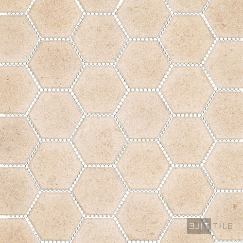 Richmond 2X2 Hexagon Mosaic 12X12 Taupe Matte