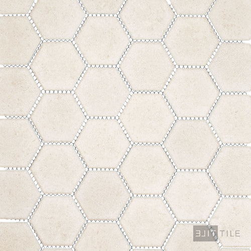Richmond 2X2 Hexagon Mosaic 12X12 Ivory Matte