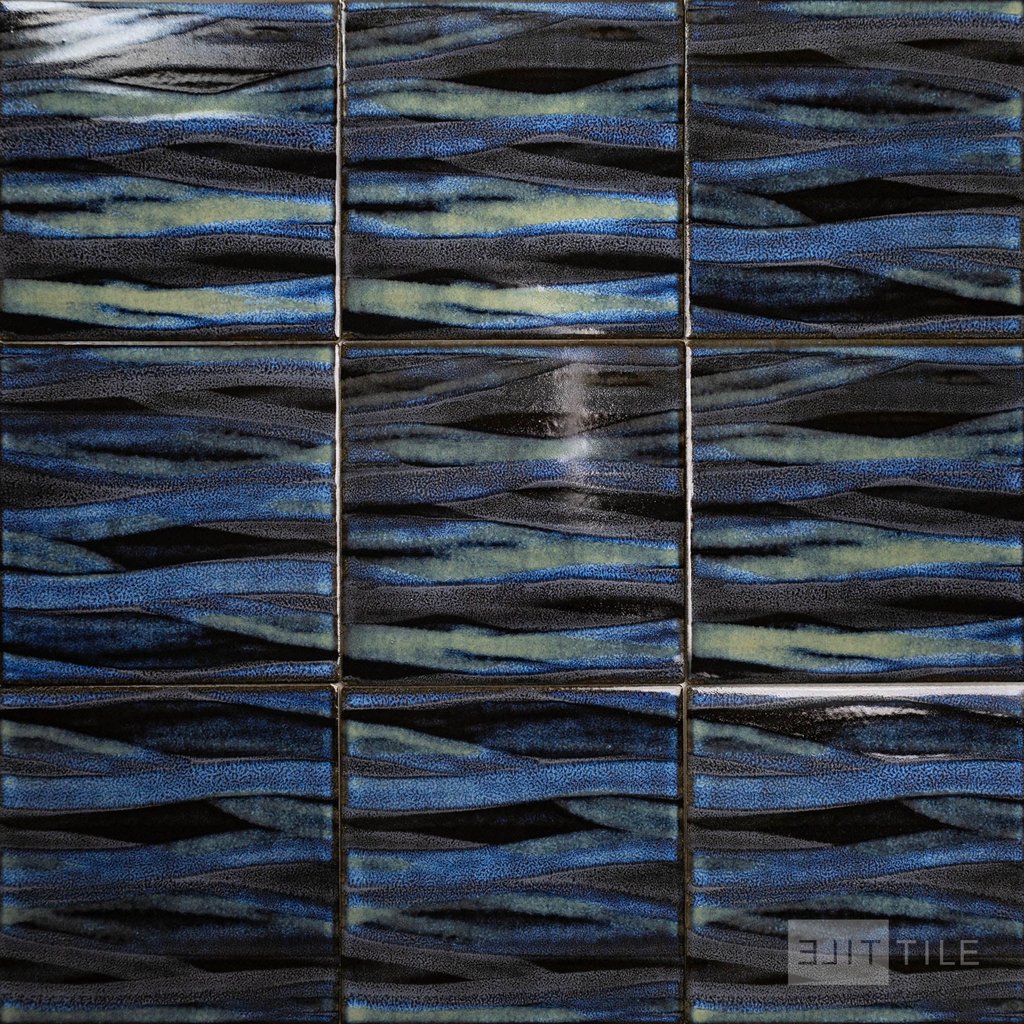 Kawa 6X6 Smoky Blue Semi Gloss – Elit Tile