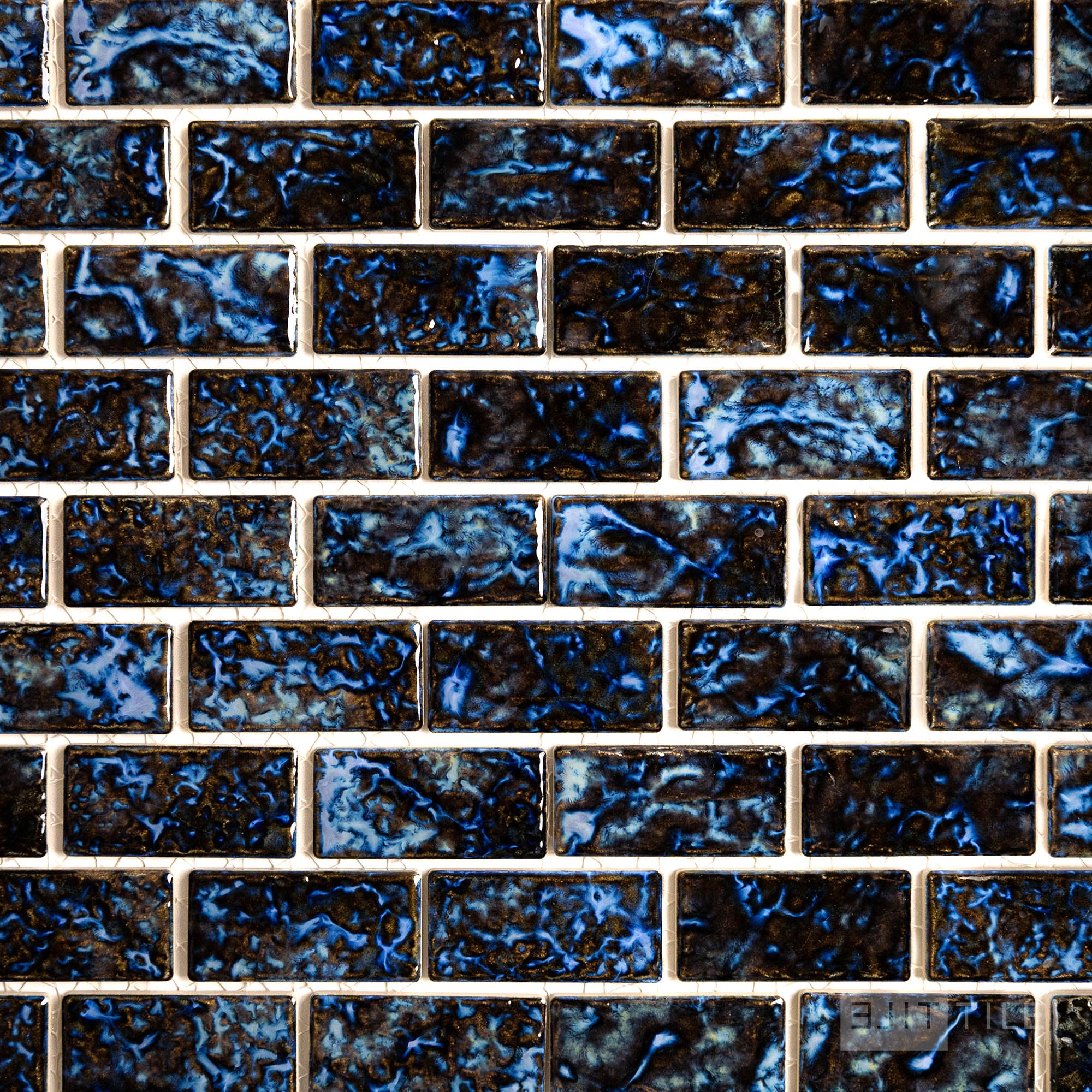 Licata 1-1/8X2-1/4 Rectangle Blue Blend Glossy Mosaic – Elit Tile
