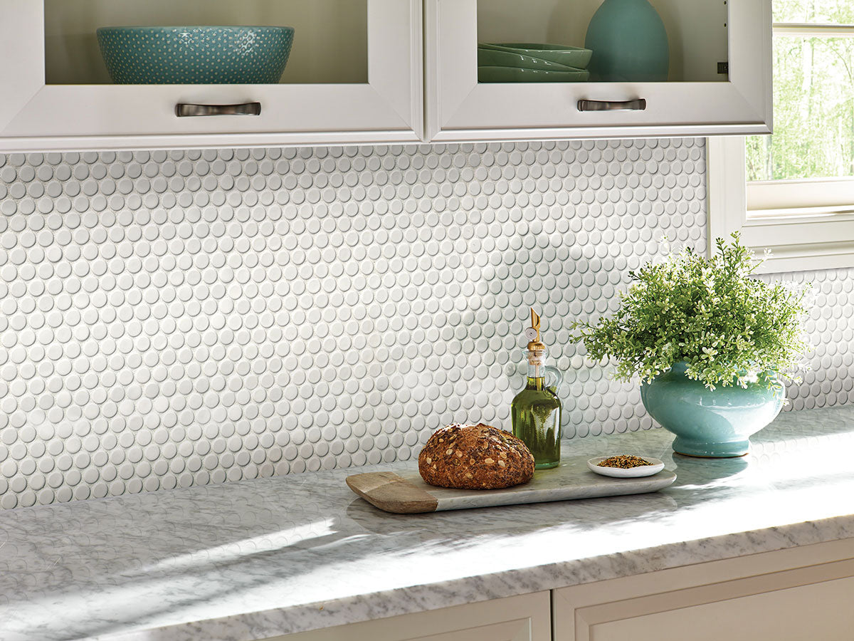 Bianco Dolomite Mosaics