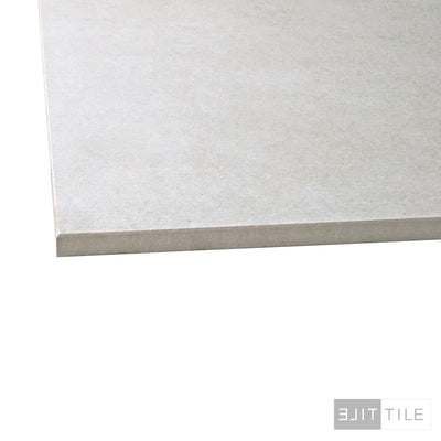 CONCRETE LARGE FORMAT TILE 48X48 GREY  PRIMARY CORNER SHOT