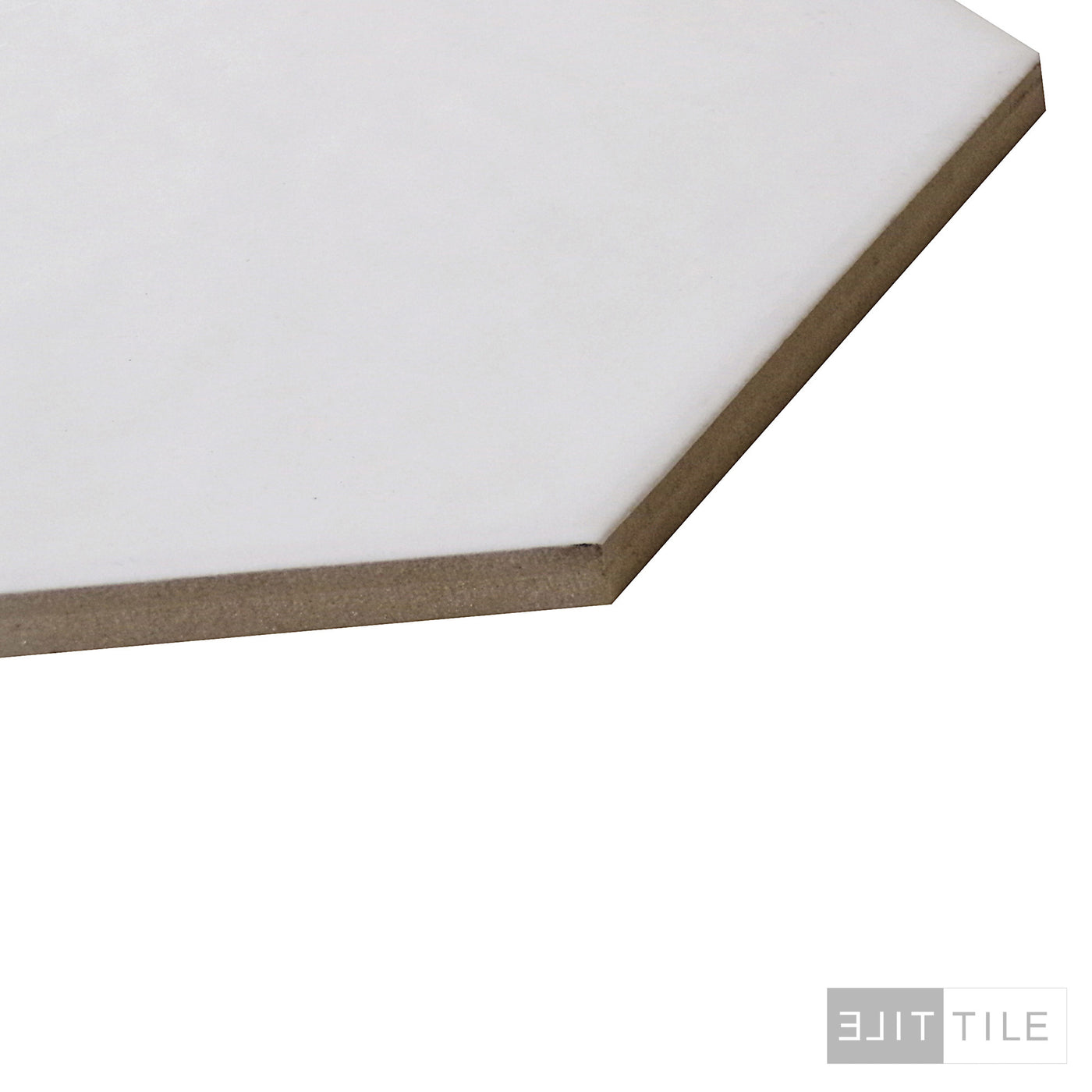 HEXATILE MATTE 8X8 BLANCO MATTE PRIMARY ANGLED SHOT