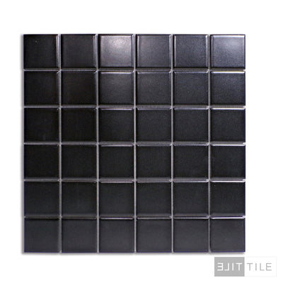 PORCELIAN MOSAICS SQUARE MATTE 2X2 BLACK MATTE PRIMARY SHOT