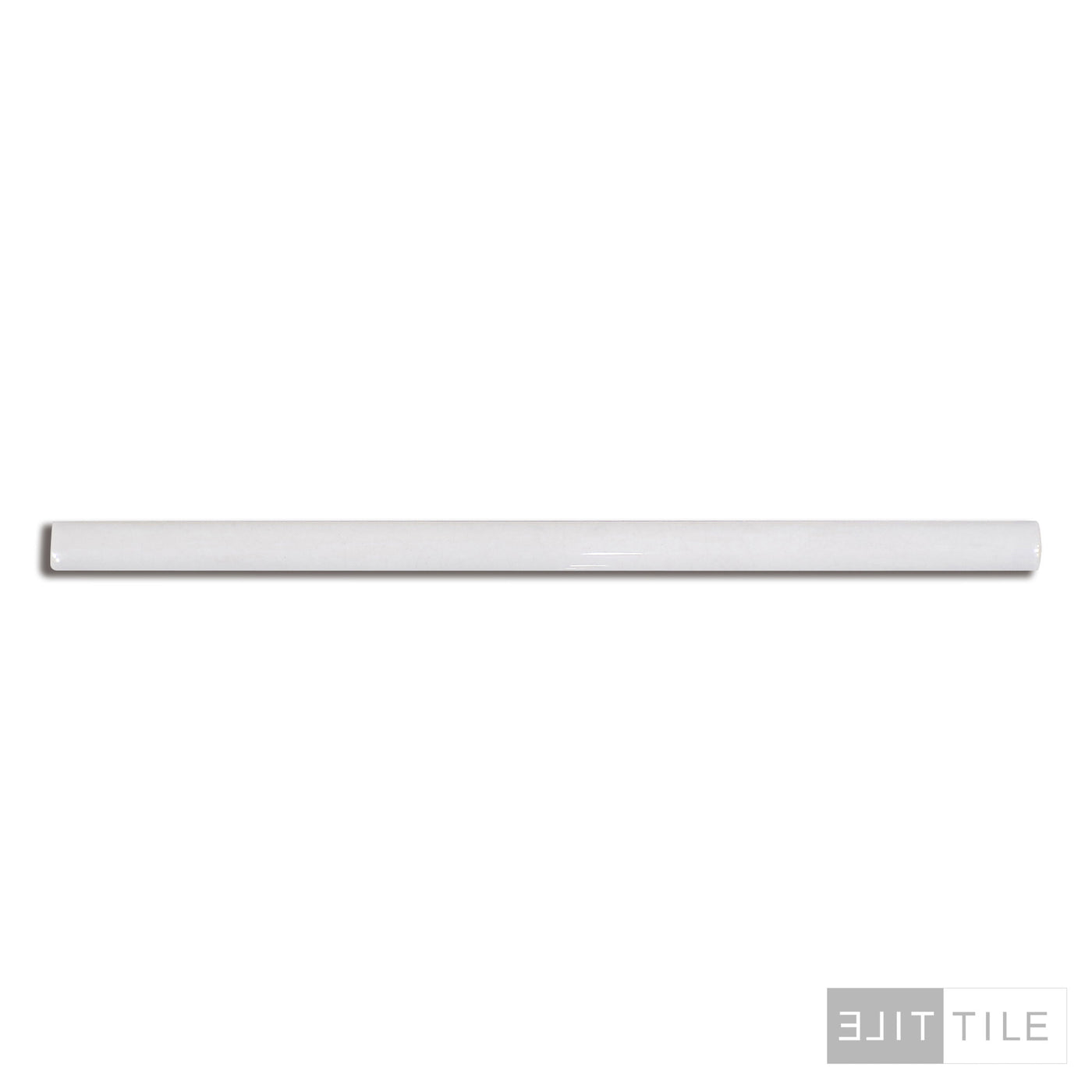 MANHATTAN CERAMIC GLOSSY JOLLY DEMI BULLNOSE 1ST AVE 0.5X12 WHITE GLOSSY PRIMARY SHOT