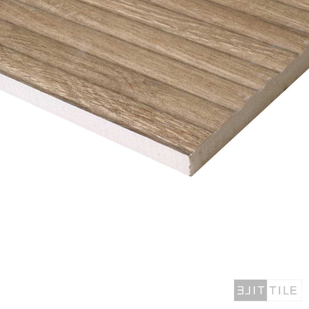 Tangram Ceramic Deco 12.4X39.4 Walnut Matte - Elit Tile