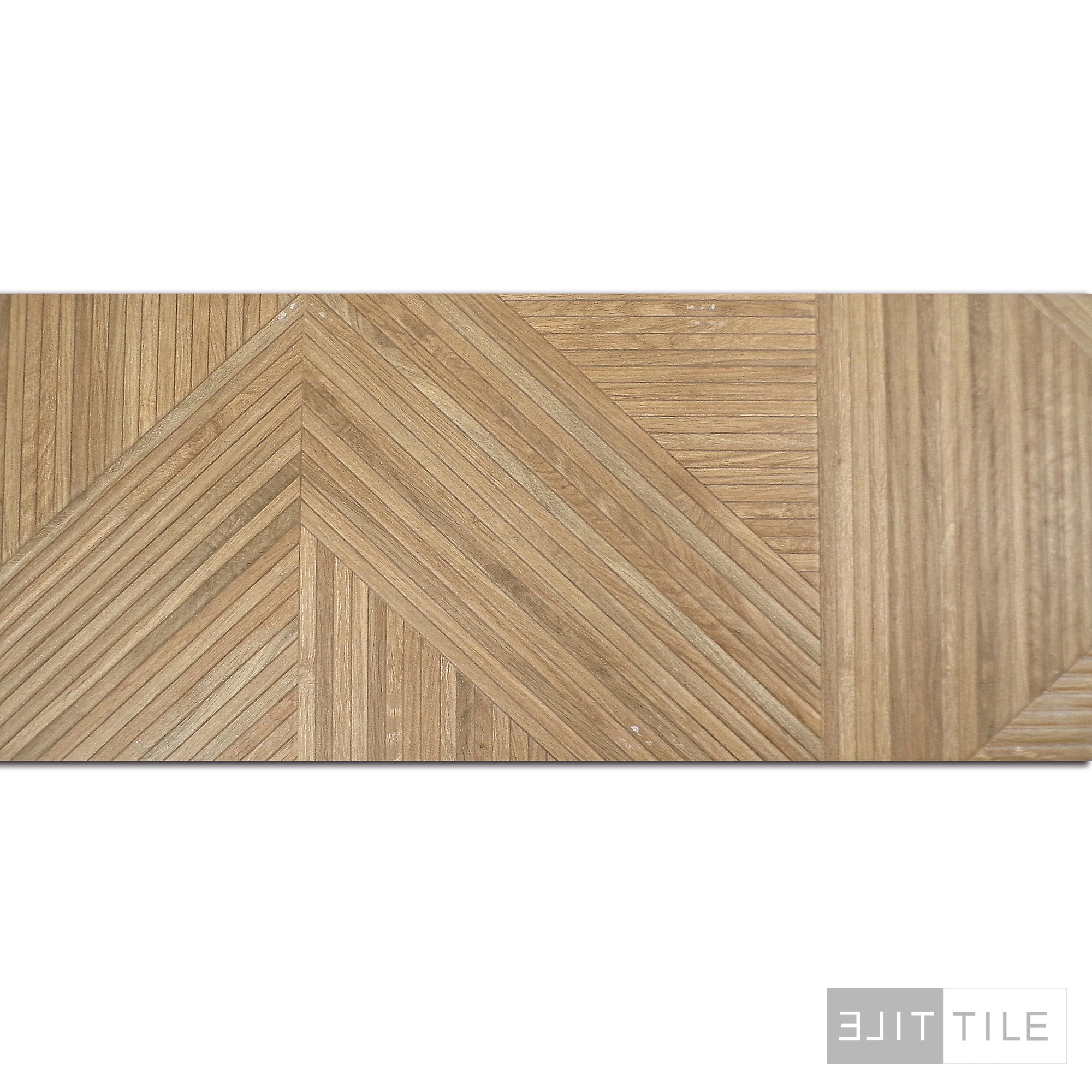 Tangram Ceramic Deco 12.4X39.4 Walnut Matte - Elit Tile