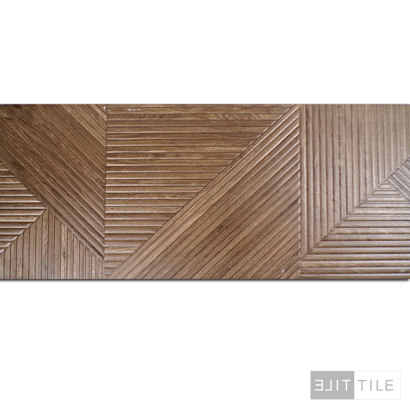 TANGRAM DECORATIVE WALL TILE MATTE 12.4X39.4 COFFEE MATTE PRIMARY SHOT