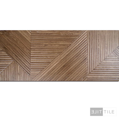 TANGRAM DECORATIVE WALL TILE MATTE 12.4X39.4 COFFEE MATTE PRIMARY SHOT