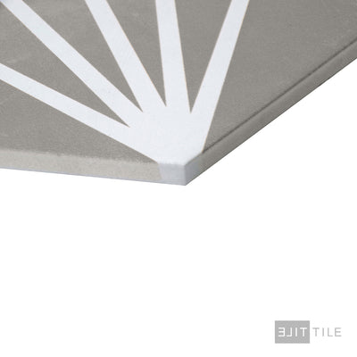 Meraki Tile 8X9 Gris Matte