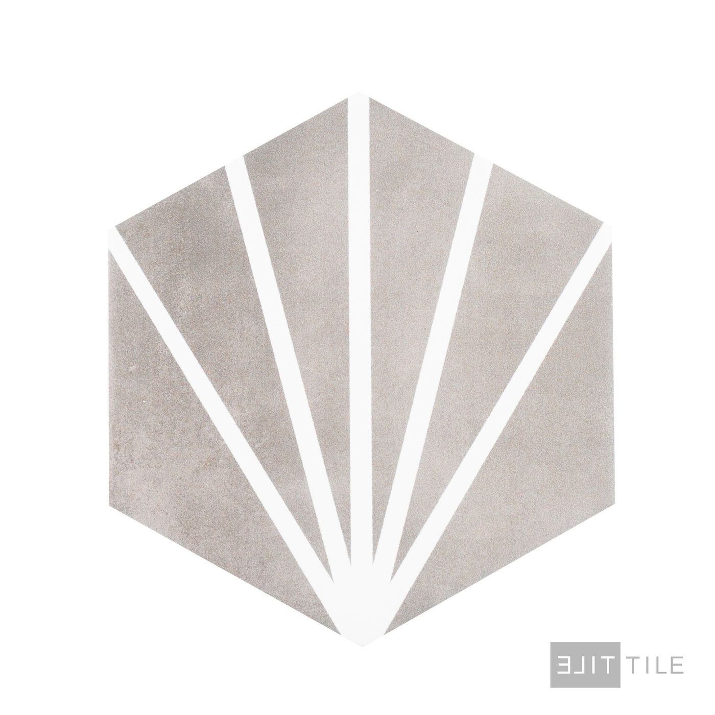 Meraki Tile 8X9 Gris Matte