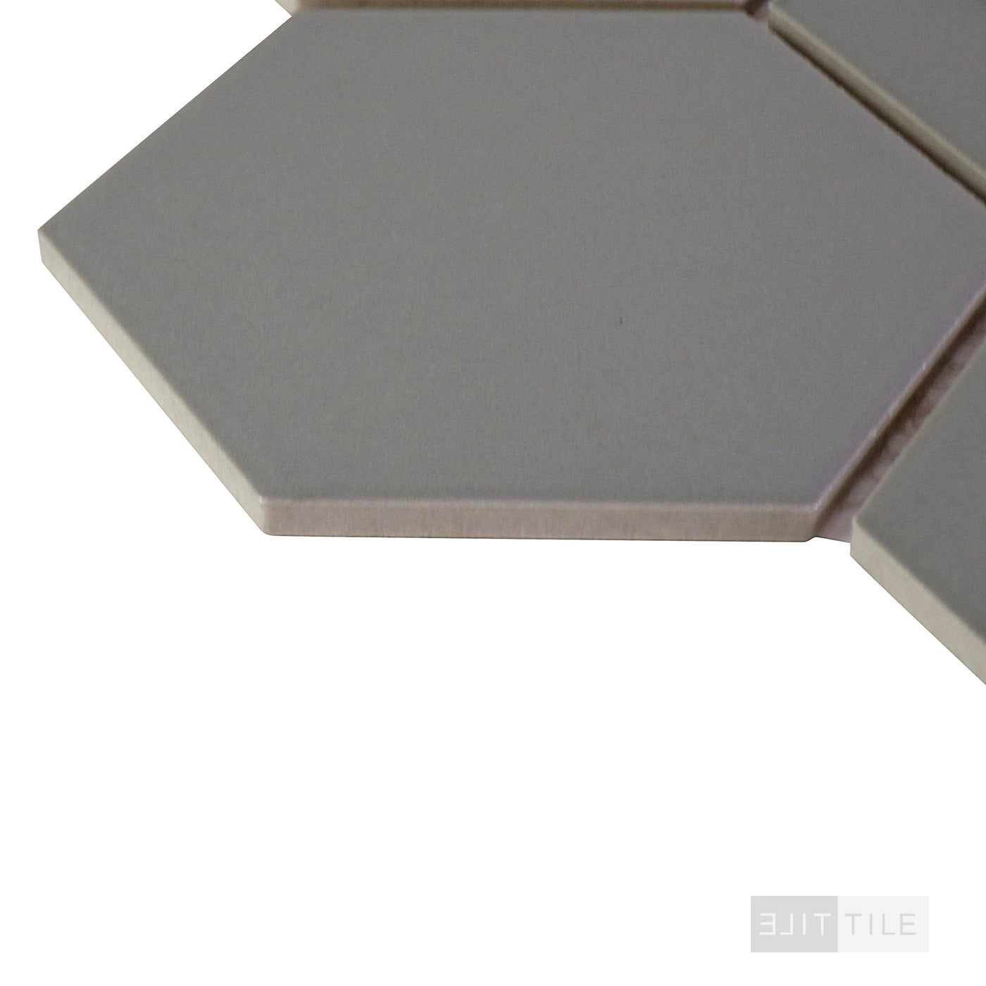 Porcelain Glazed Mosaics 4X4 Hex Gray Matte