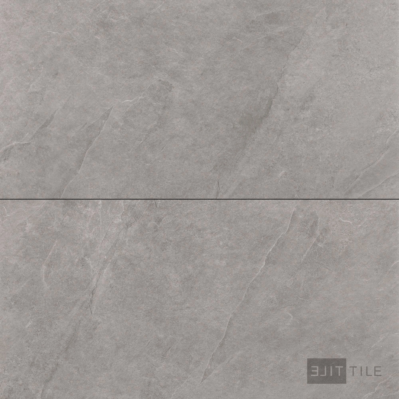 Ash Porcelain Large Format Field Tile 24X48 Silver Matte
