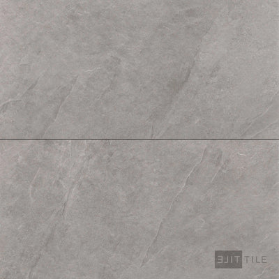 Ash Porcelain Large Format Field Tile 24X48 Silver Matte
