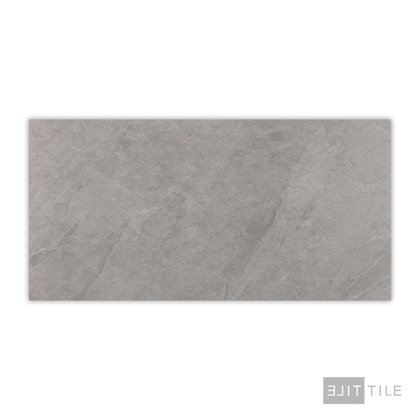 Ash Porcelain Large Format Field Tile 24X48 Silver Matte