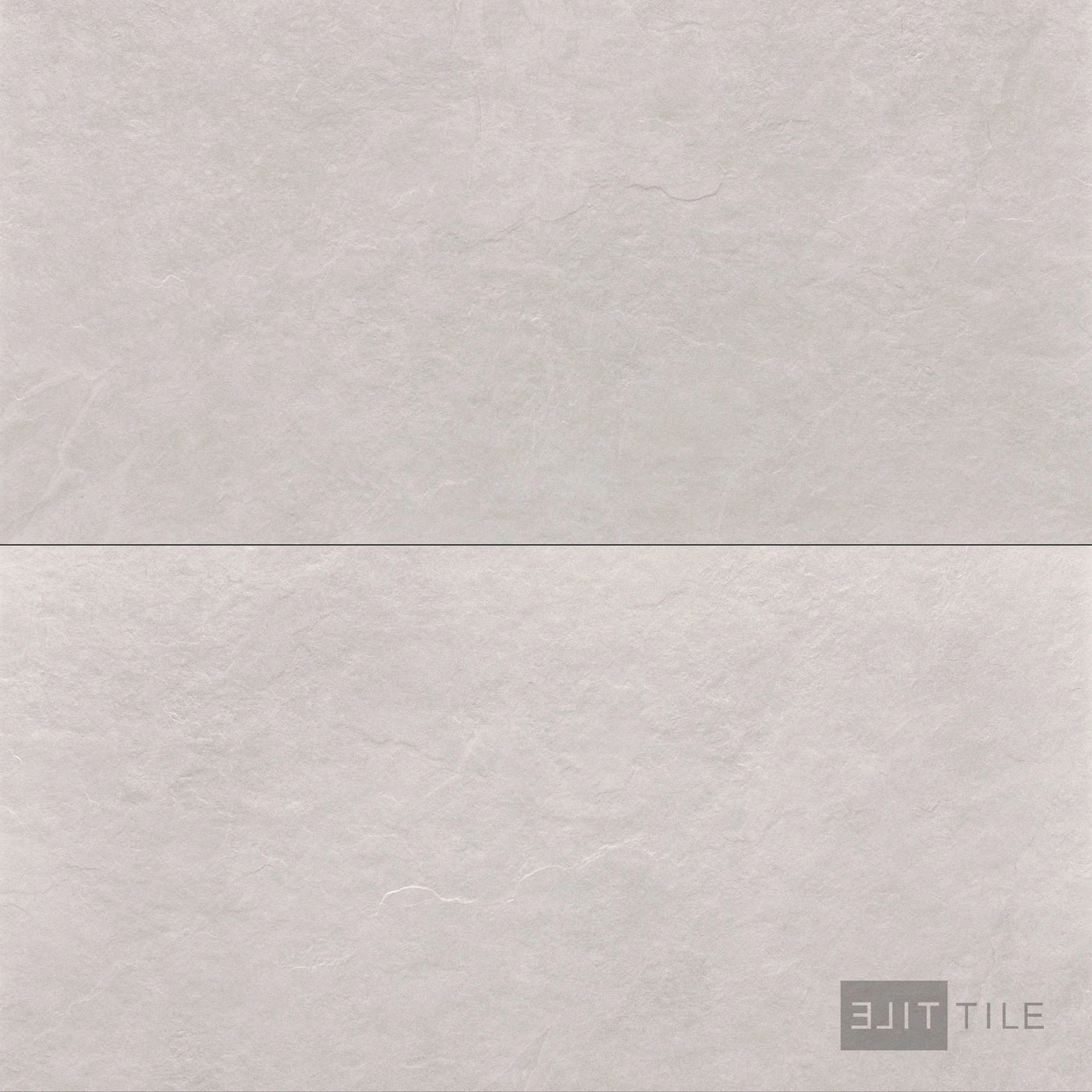 Ash Porcelain Large Format Field Tile 24X48 White Matte