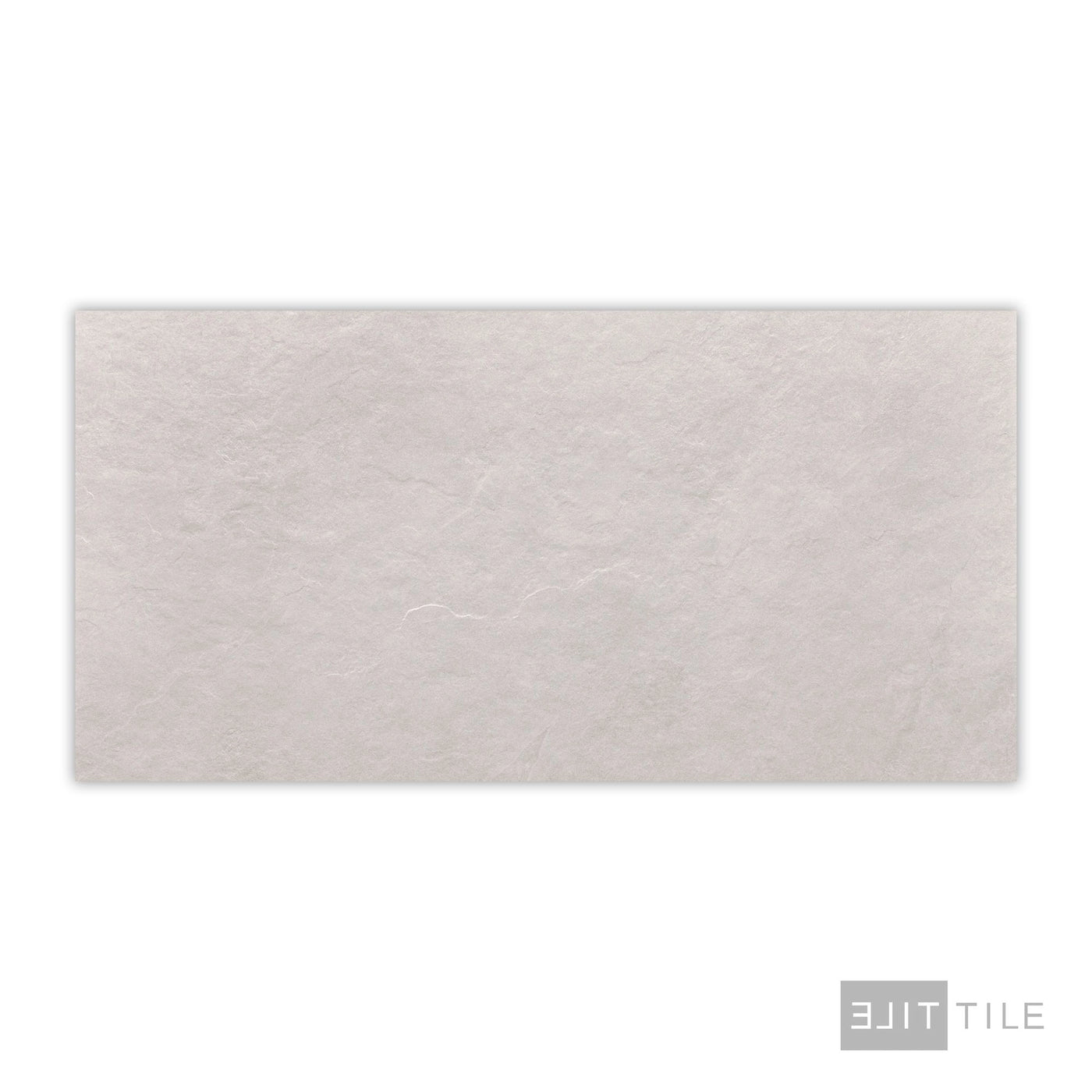 Ash Porcelain Large Format Field Tile 24X48 White Matte