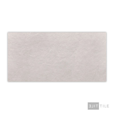 Ash Porcelain Large Format Field Tile 24X48 White Matte