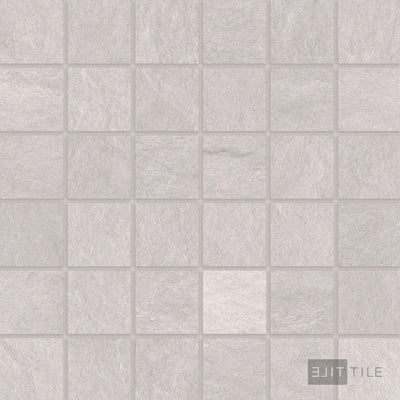 Ash 2X2 Square Porcelain Mosaic 12X12 White Matte