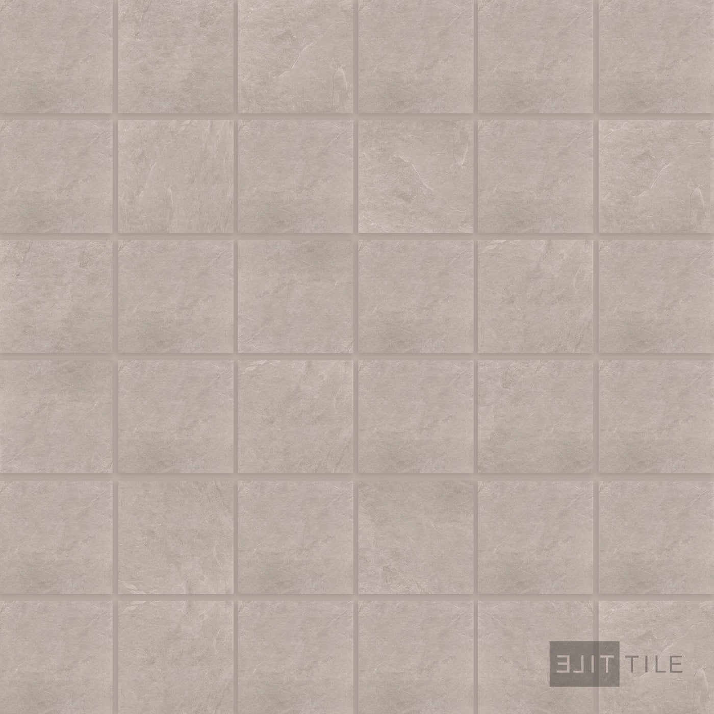 Ash 2X2 Square Porcelain Mosaic 12X12 Beige Matte