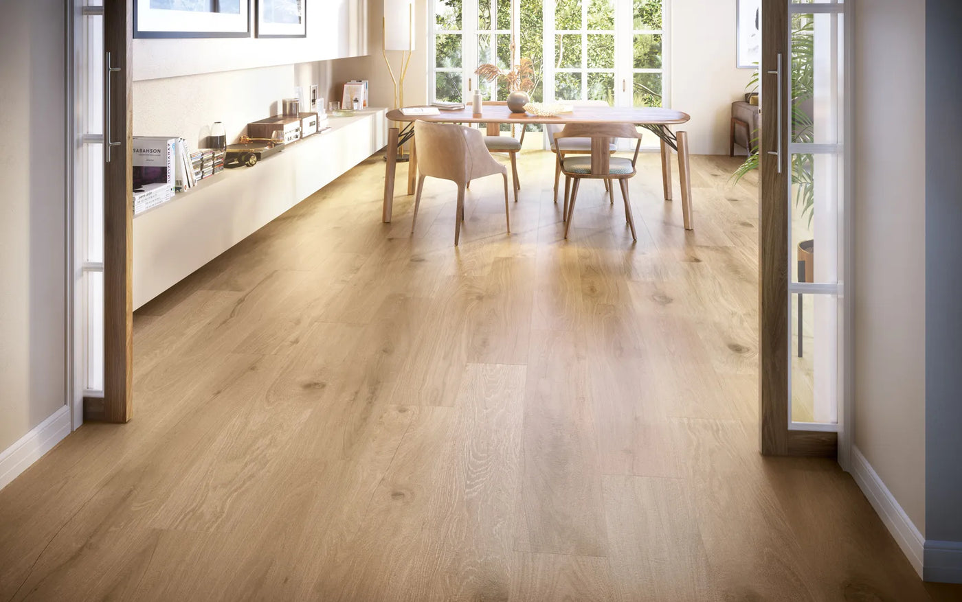 Century Wood Look Porcelain Field Tile 9.84X59.1 Honey Matte