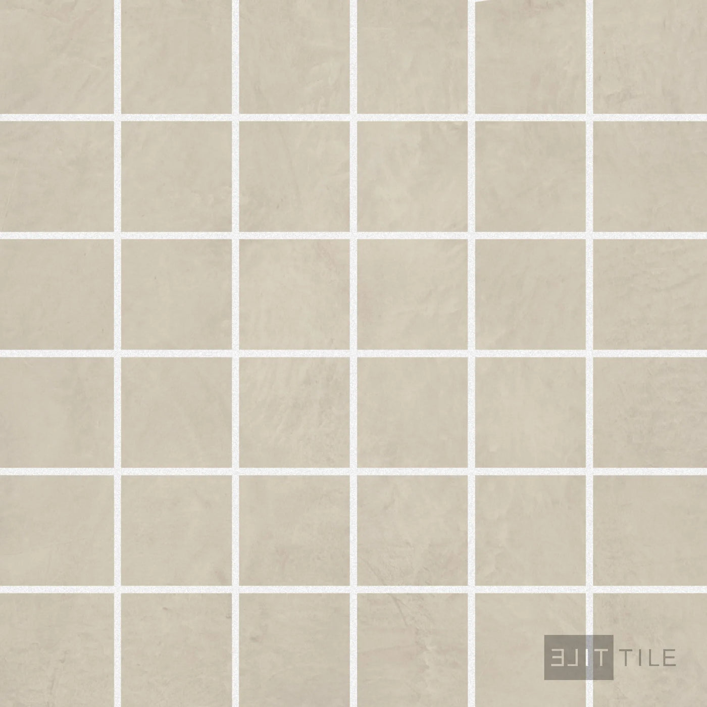 Creos 2X2 Square Porcelain Mosaic 12X12 Cookie Matte