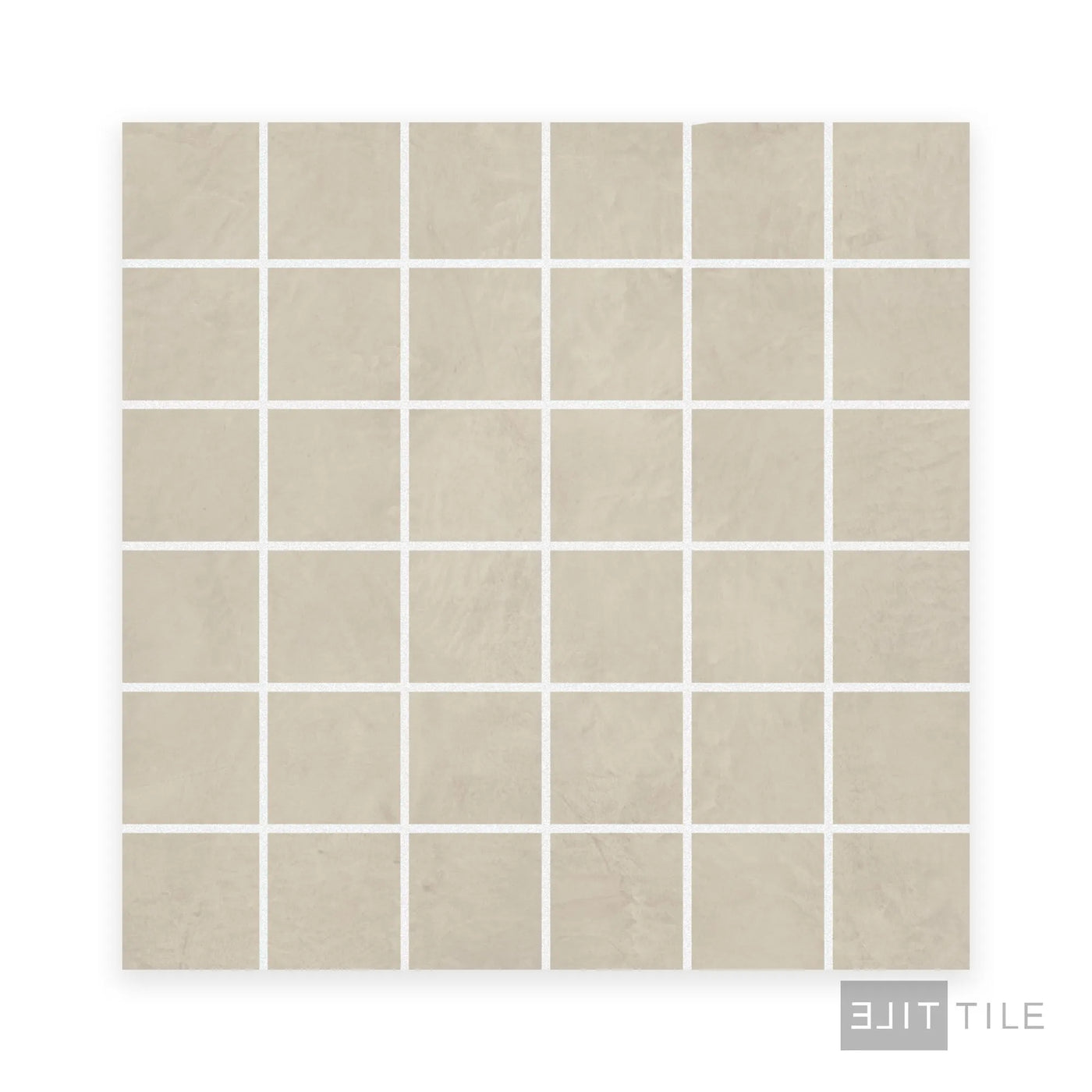 Creos 2X2 Square Porcelain Mosaic 12X12 Cookie Matte