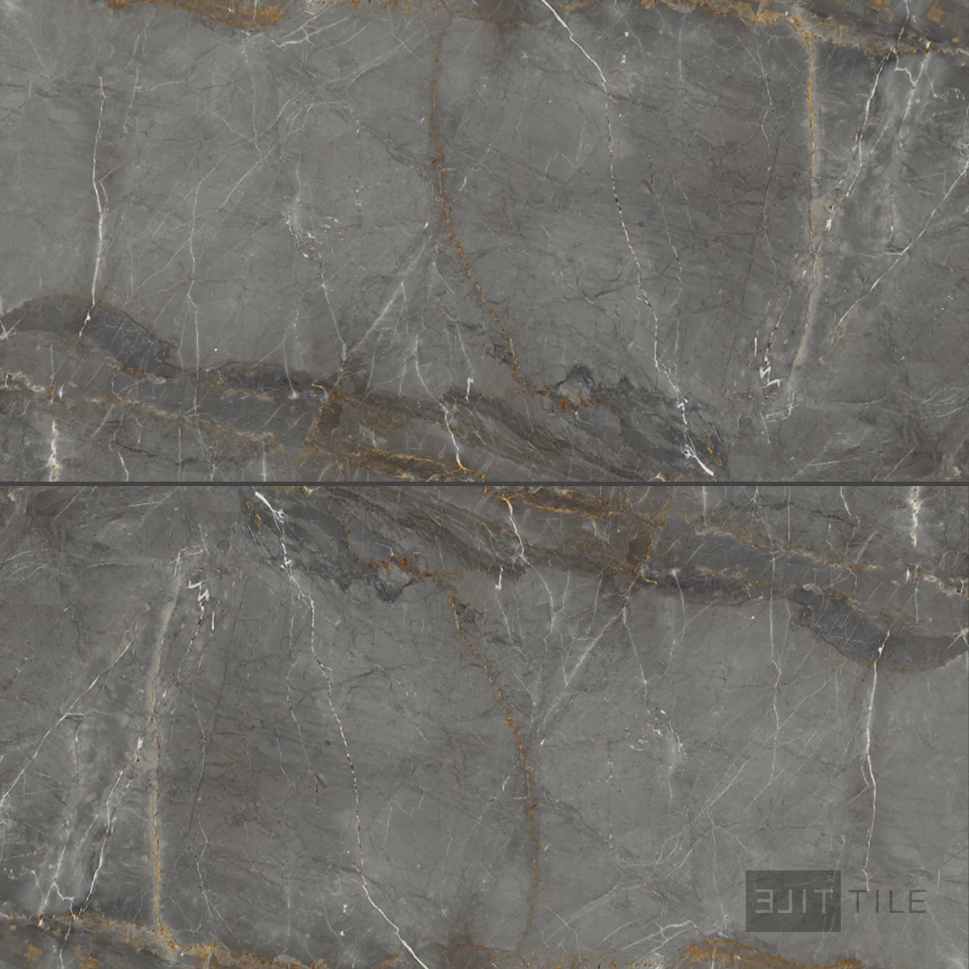 Exotic Stone Porcelain Large Format Field Tile 24X48 Gray Soveraya Polished