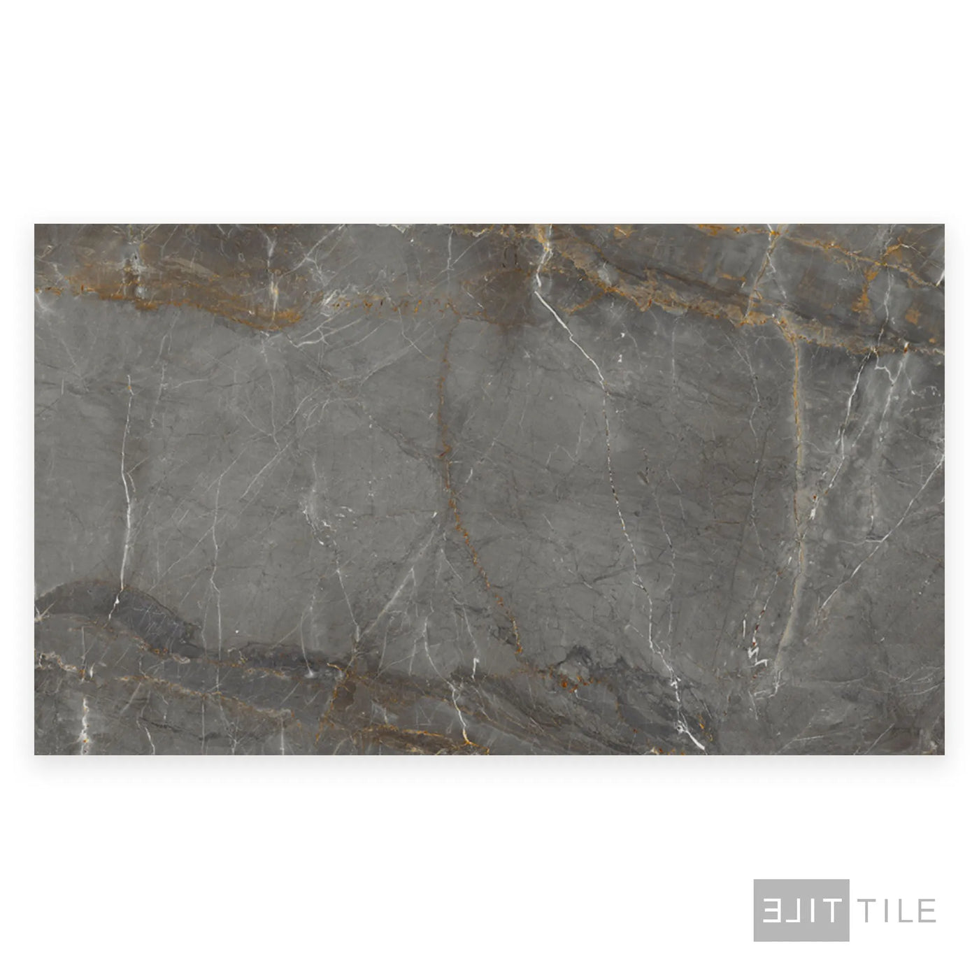 Exotic Stone Porcelain Large Format Field Tile 24X48 Gray Soveraya Polished
