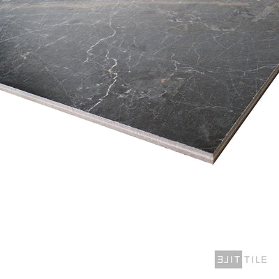 Exotic Stone Porcelain Large Format Field Tile 24X48 Gray Soveraya Polished
