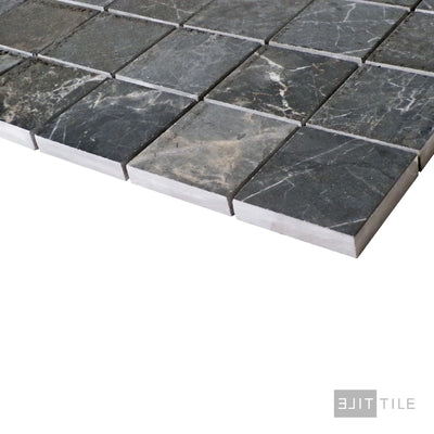 Exotic Stone 2X2 Square Porcelain Mosaic 12X12 Gray Soveraya Polished