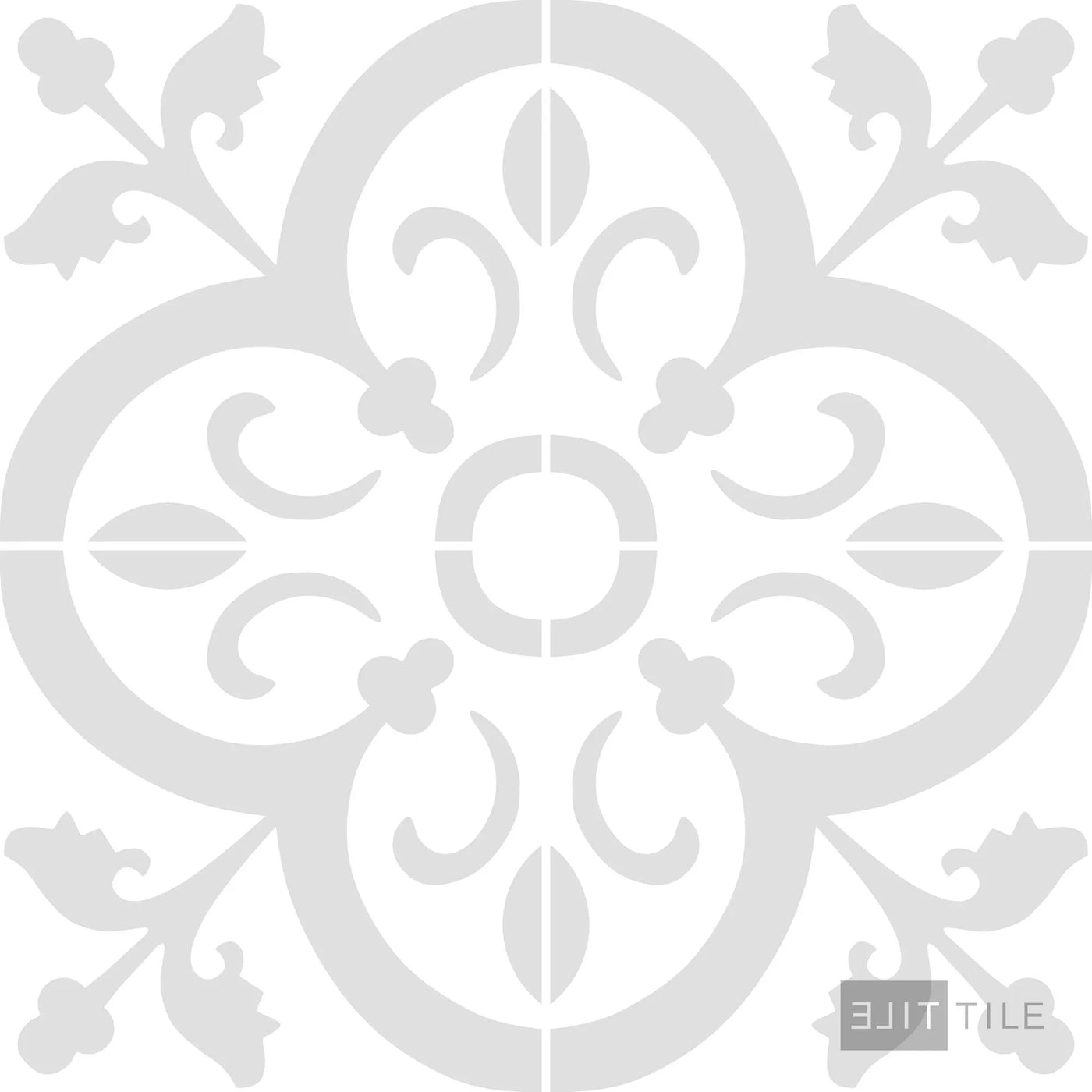 Frame 15 Porcelain Decorative Field Tile 6X6 Perla Chic Matte