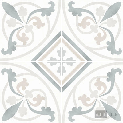 Frame 15 Porcelain Decorative Field Tile 6X6 Providence Matte