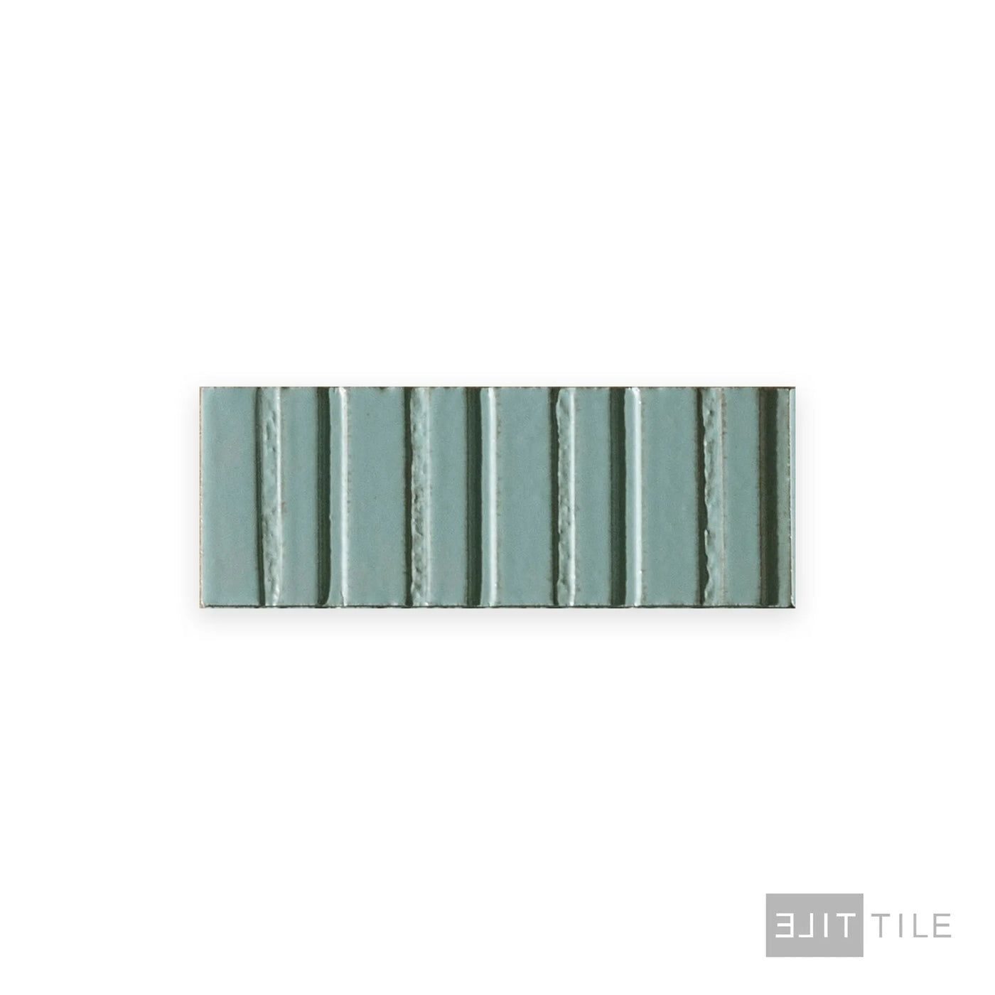 Glace Struttura Raye Deco 3X8 Turchese Glossy