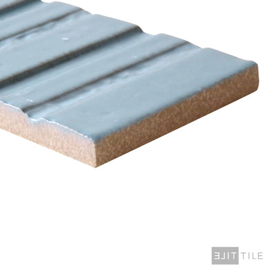 Glace Struttura Raye Deco 3X8 Turchese Glossy