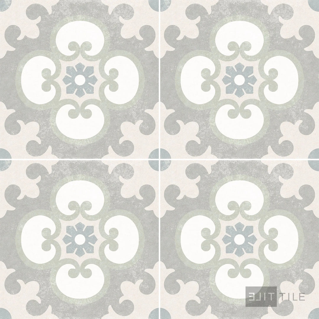 Hampton 15 Porcelain Decorative Field Tile 6X6 Noyack Matte – Elit