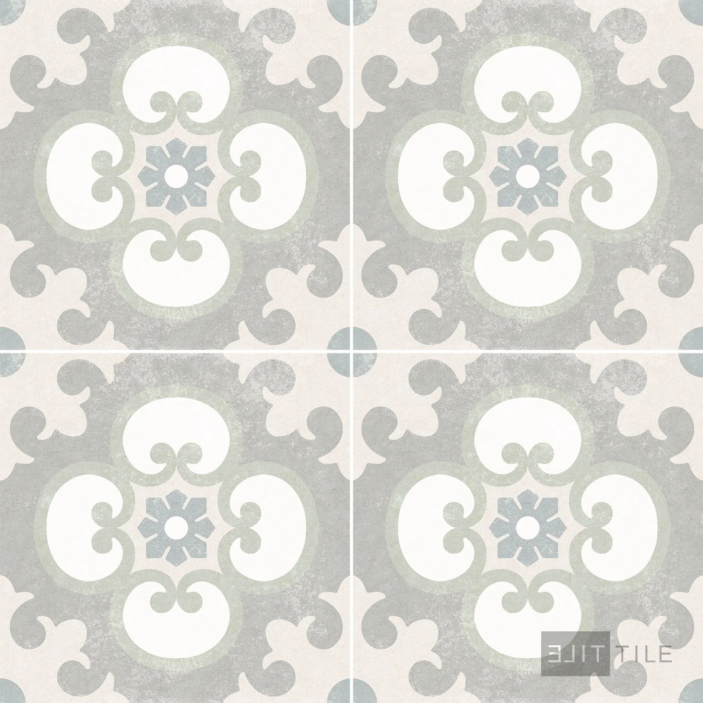 Hampton 15 Porcelain Decorative Field Tile 6X6 Noyack Matte