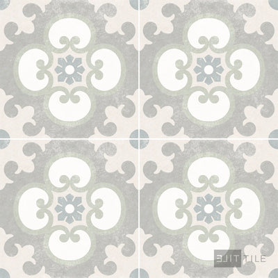 Hampton 15 Porcelain Decorative Field Tile 6X6 Noyack Matte