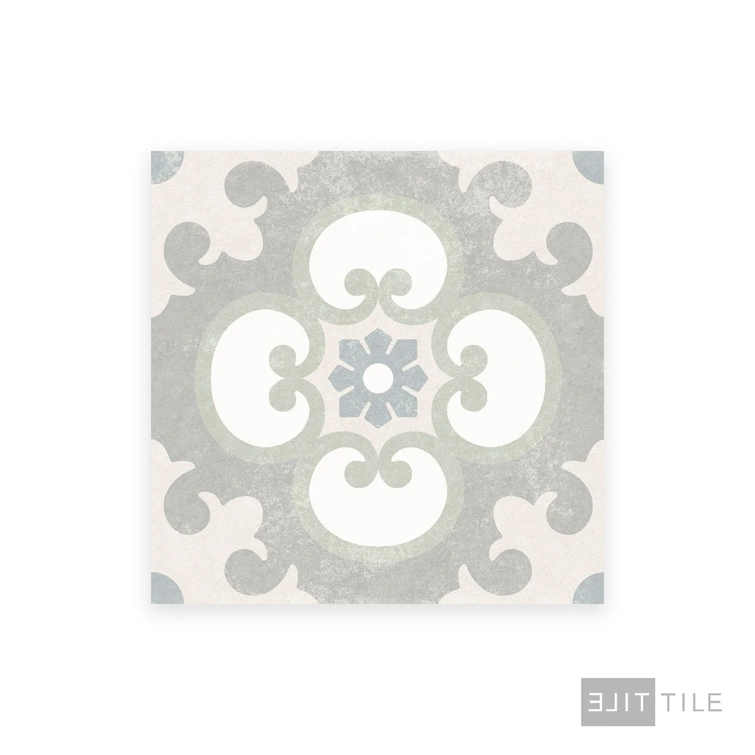Hampton 15 Porcelain Decorative Field Tile 6X6 Noyack Matte – Elit
