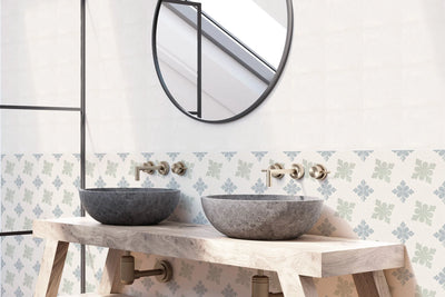 Hampton 15 Porcelain Decorative Field Tile 6X6 Shinnecoc Matte