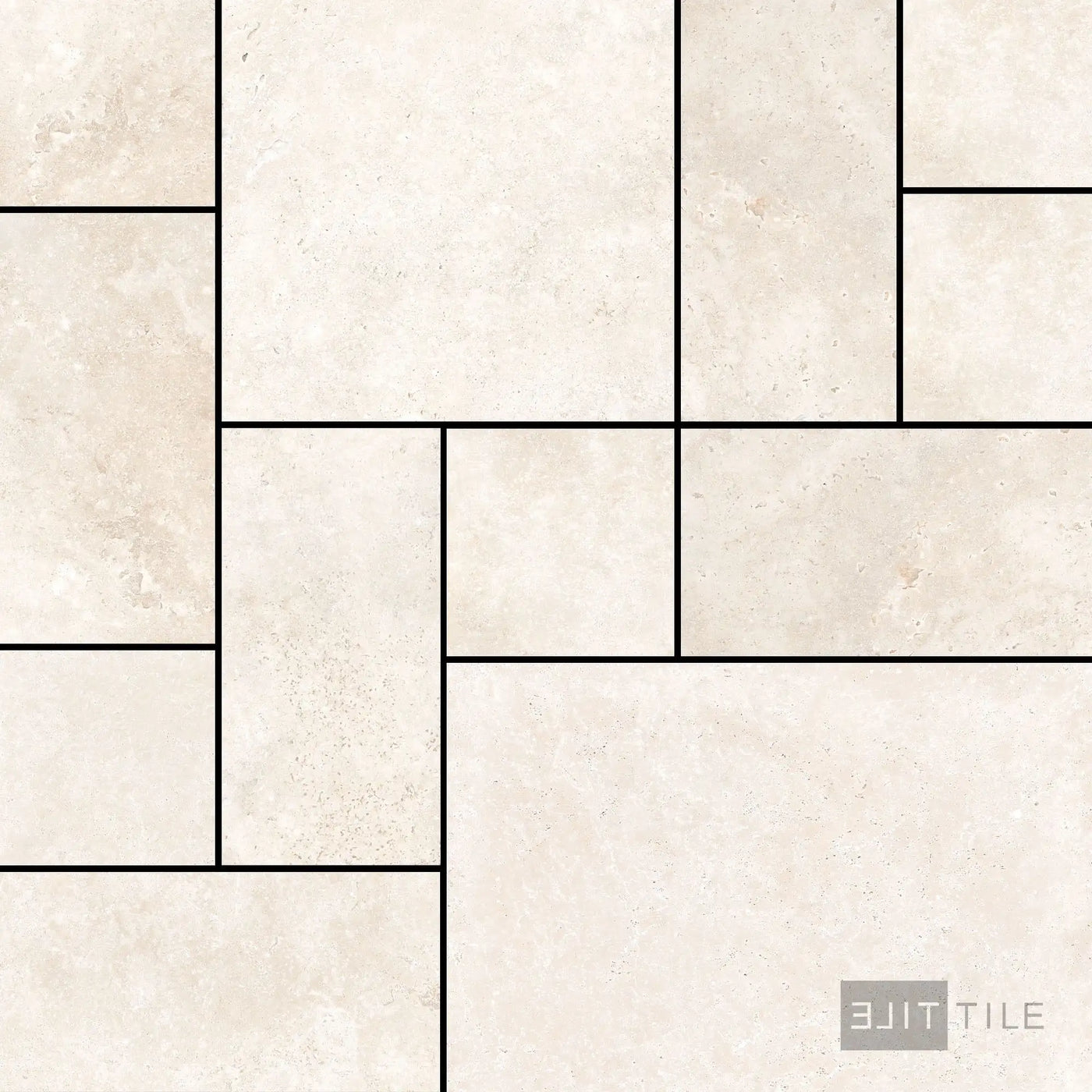 Jerusalem Stone Pattern Set Avorio Matte
