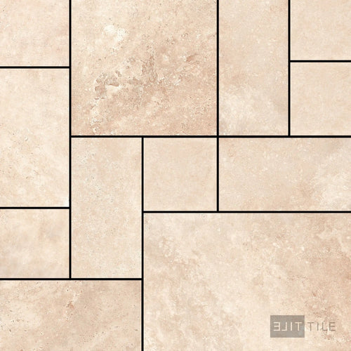 Jerusalem Stone Pattern Set Beige Matte