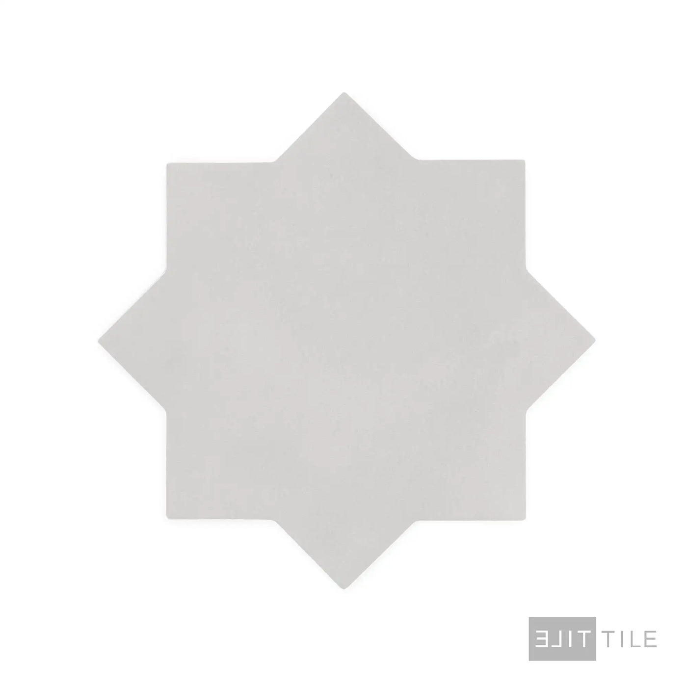 Kasbah Star Porcelain Tile 6-1/2X6-1/2 Smoke Matte