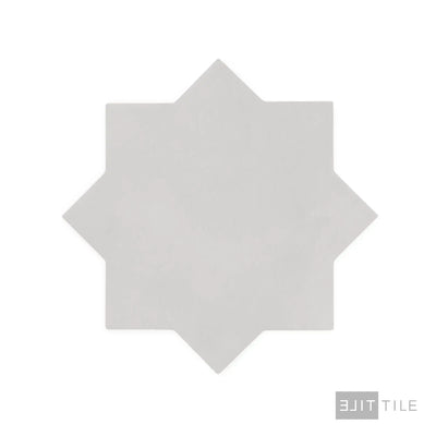 Kasbah Star Porcelain Tile 6-1/2X6-1/2 Smoke Matte