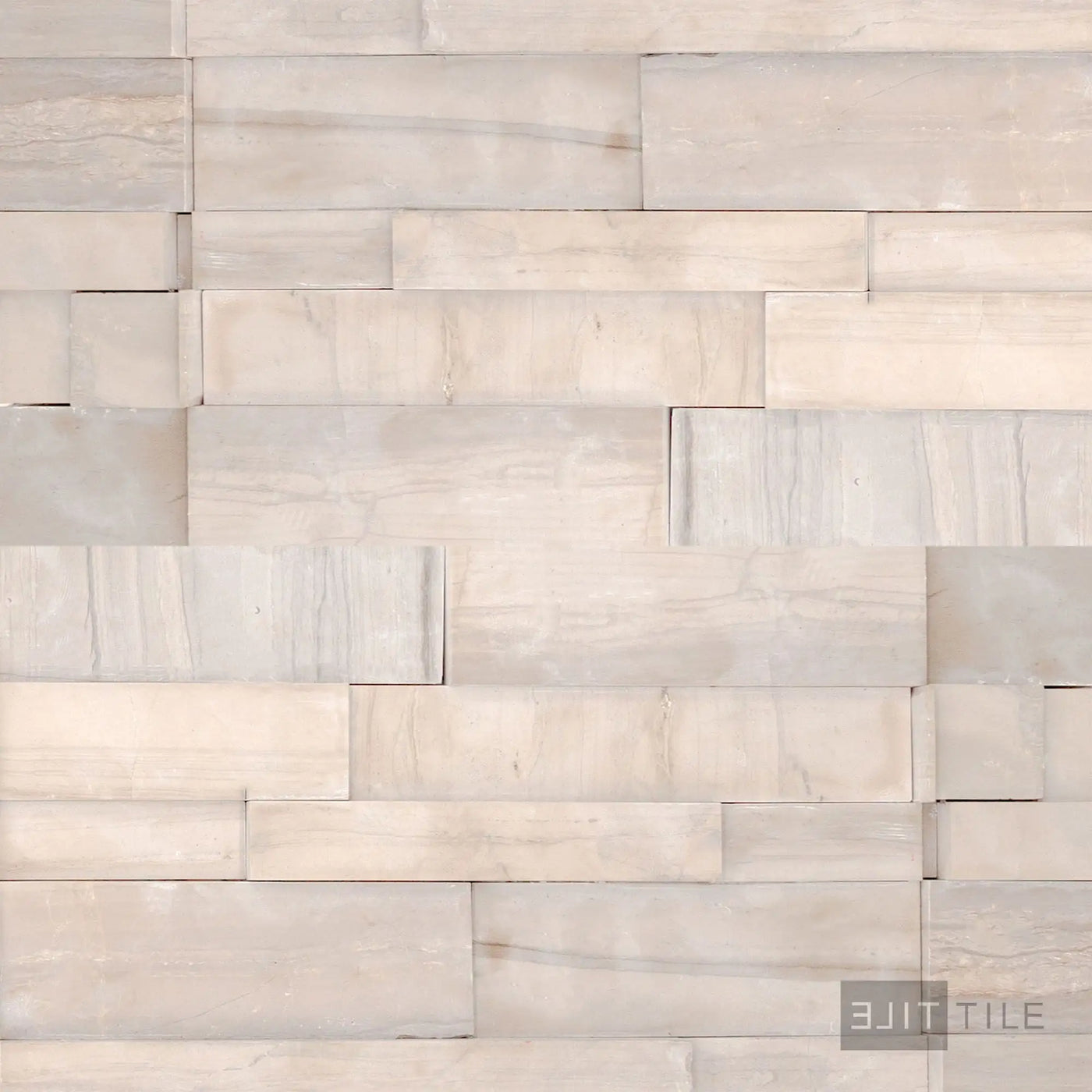 Modern Ledgestone Porcelain Ledger Panel 6X24 Athens Wood Natural