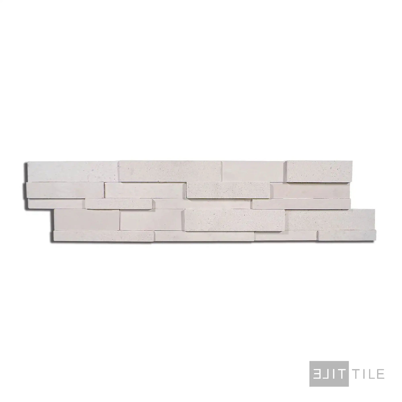 Modern Ledgestone Porcelain Ledger Panel 6X24 Cream Natural