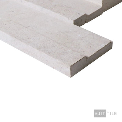 Modern Ledgestone Porcelain Ledger Panel 6X24 Cream Natural