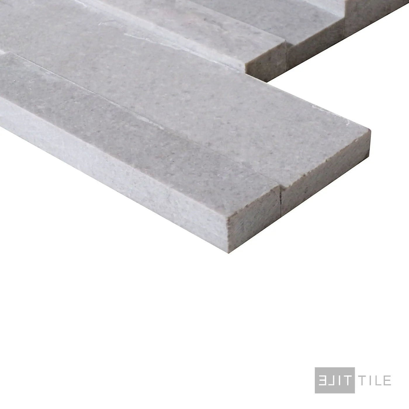 Modern Ledgestone Porcelain Ledger Panel 6X24 Milano Grey Natural