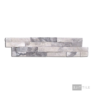 Natural Splitface Stackstone Panels Natural Stone Ledger Panel 6X24 Alaska Grey