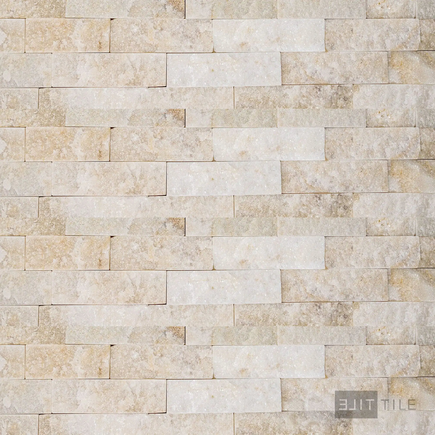 Natural Splitface Stackstone Panels 6X24 Champagne Natural